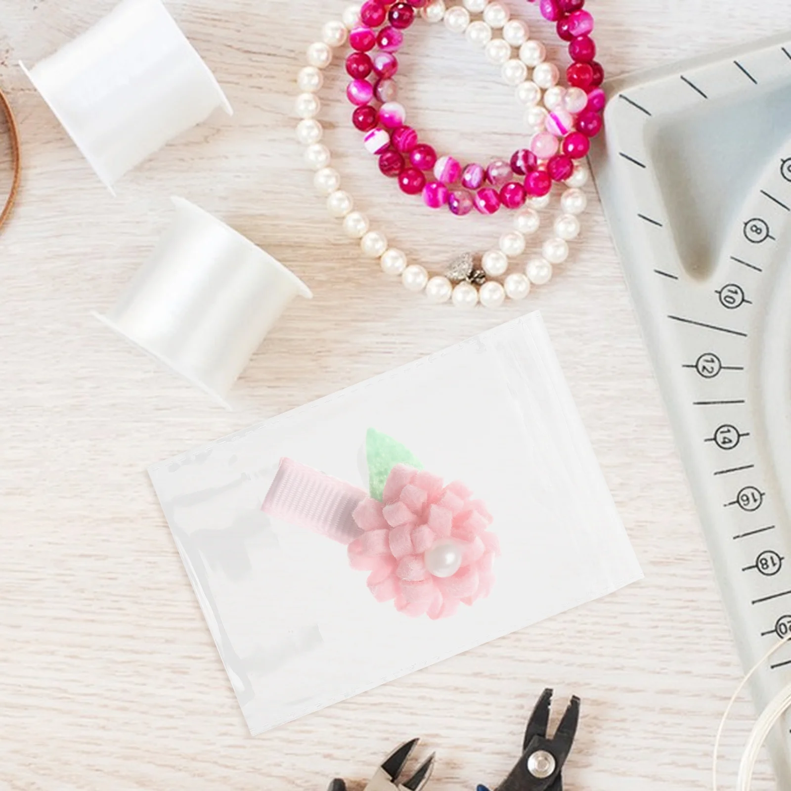 

200Pcs Hairpin Card Bags Opp Material Clear Packaging Multi Functional Hair Clip Storage Display Organizer Hair Bow Holders