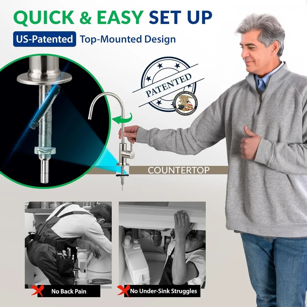 RCC7P-AK، نظام التناضح العكسي ذو 6 مراحل تحت فلتر المياه القلوية والمضخة، نظام ترشيح مياه الشرب RO #2