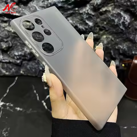 Ultra Thin PP Case For Samsung Galaxy S25 S23 S22 Ultra S24 FE S21 Plus Note 20 A54 A34 A53 A33 Slim Mat Clear Shockproof Cases