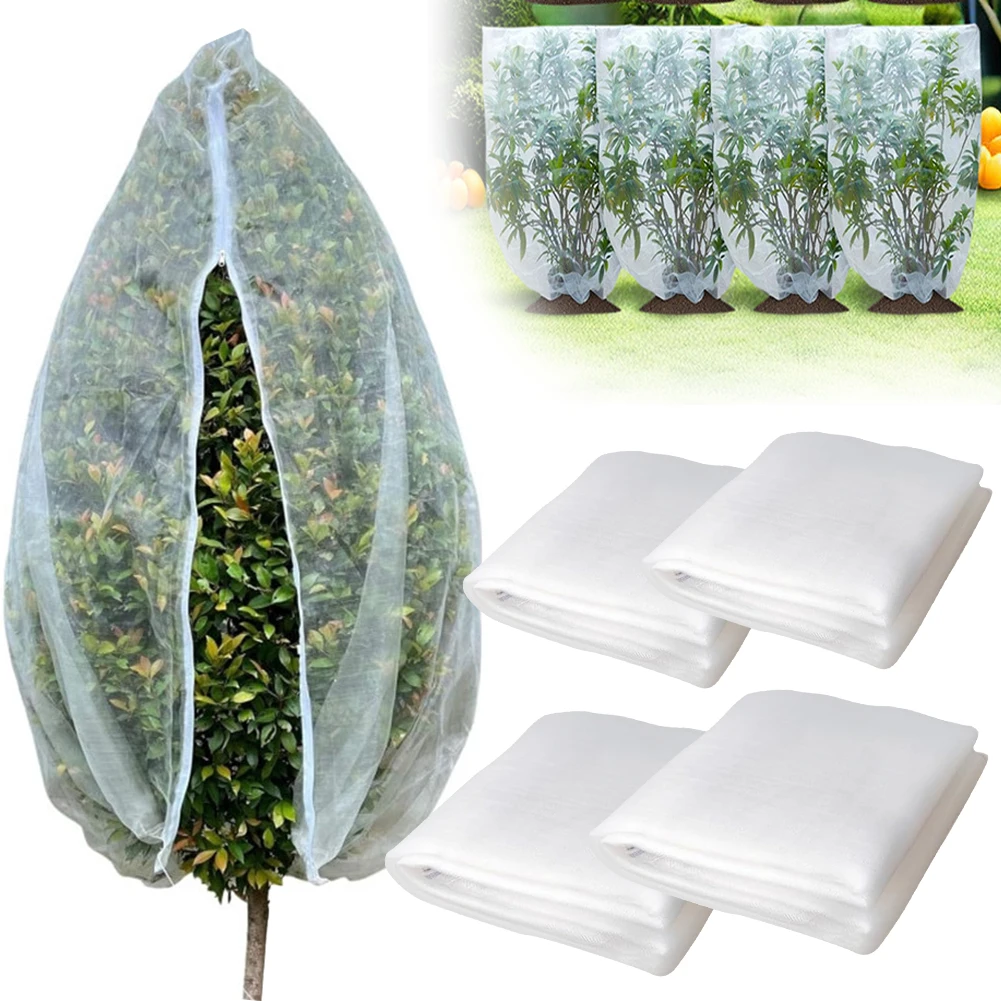 

10*10FT Large Fruit Tree Garden Plant Protector Netting Covers with Zipper & Drawstring Plant Protection Mesh Net Bags for Tree