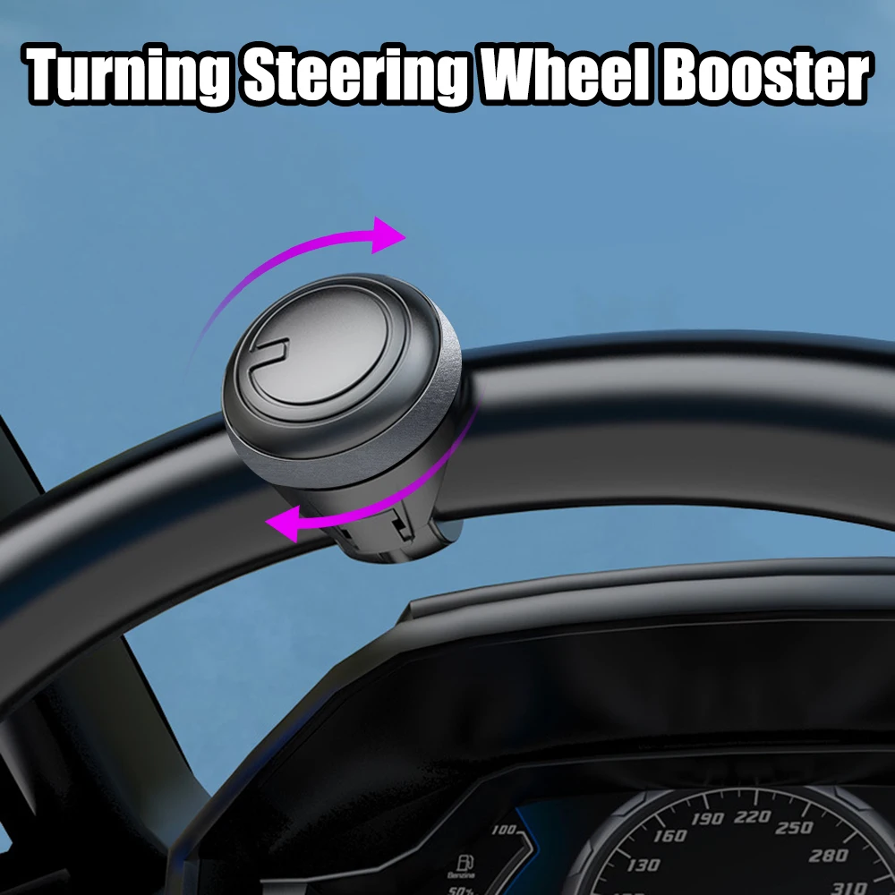 Spinner Knob Metal Bearing Power Handle Turning Steering Wheel Booster Ball Shaped Car Hand Control Grip Knob