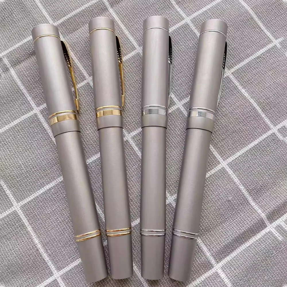 titanium alloy piston fountain pen caligrafia lamina long knife nib negocios mao polido gift pen escrita suprimentos lemon m1s 01