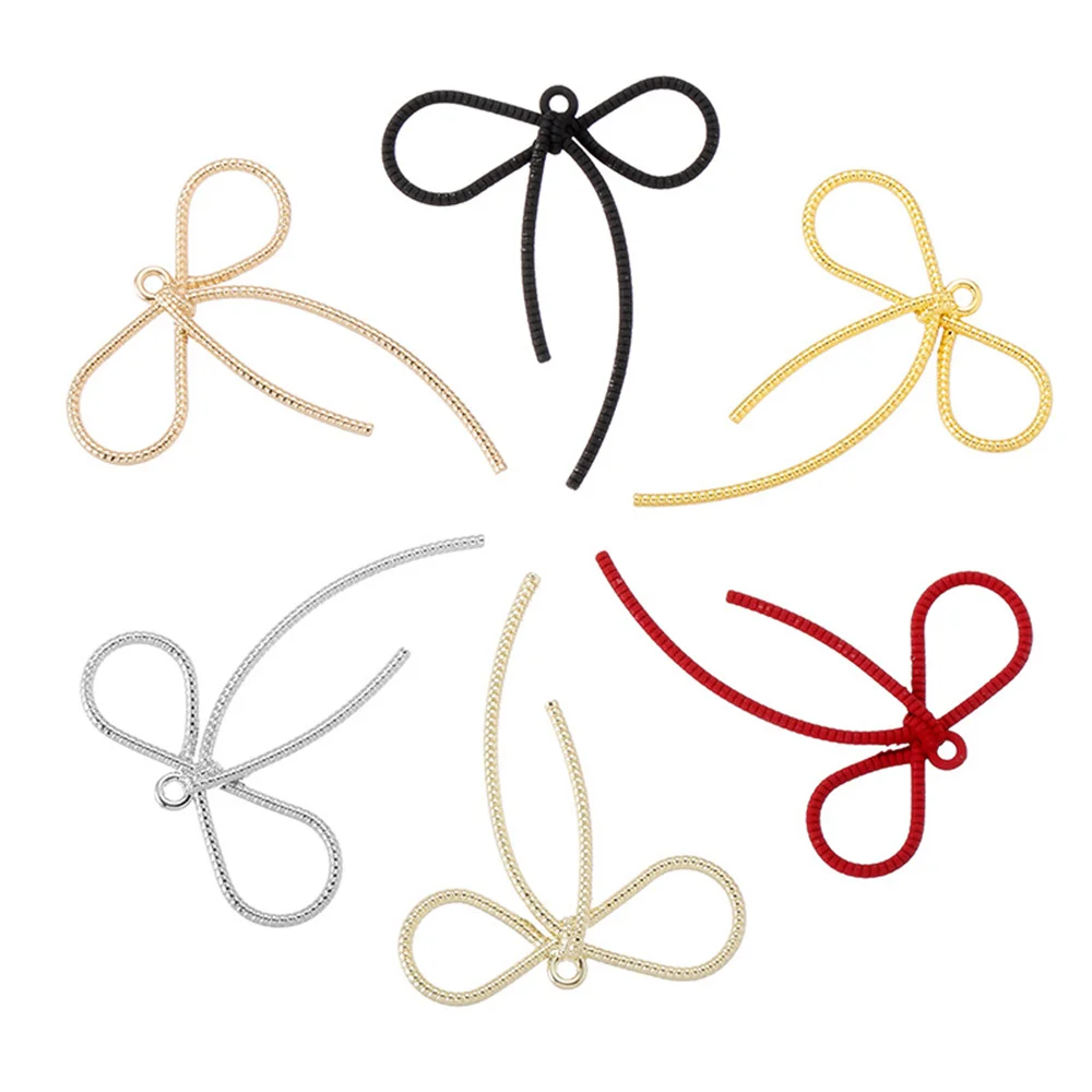 

10pcs Alloy Bowknot Pendant for Jewelry Making Charm Bracelet Necklace Earring DIY Handmade Jewelry Findings Size 44x36mm