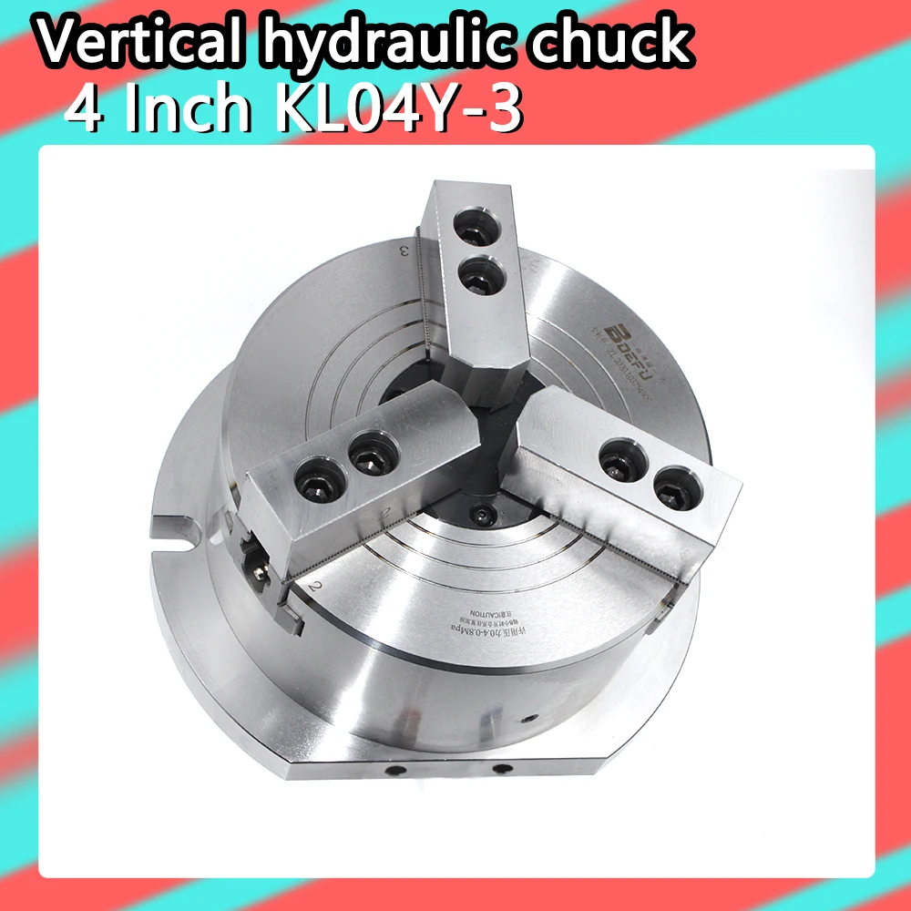 

4 Inch Vertical Hollow hydraulic Chuck 115mm KL04Y-3 Power Oil Chuck For Drilling Milling Tapping Machine Vertical Lathe