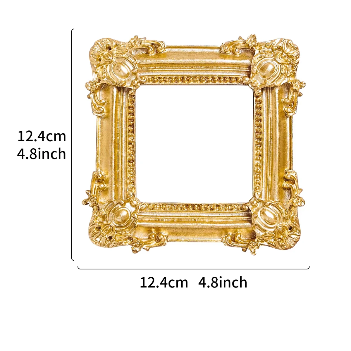 Golden Retro Photo Frame Nail Art Jewelry Decoration Home Decoration Photography Background Shooting Photo Props