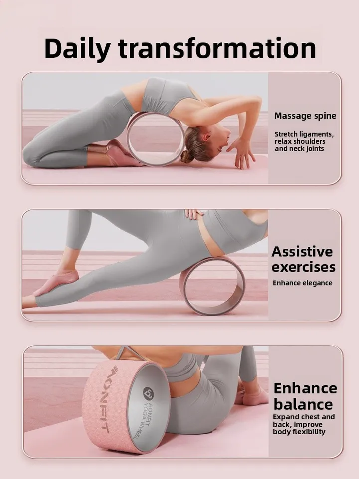 Large Size Yoga Wheel Backbend Pilates Back Thicken Roll Back