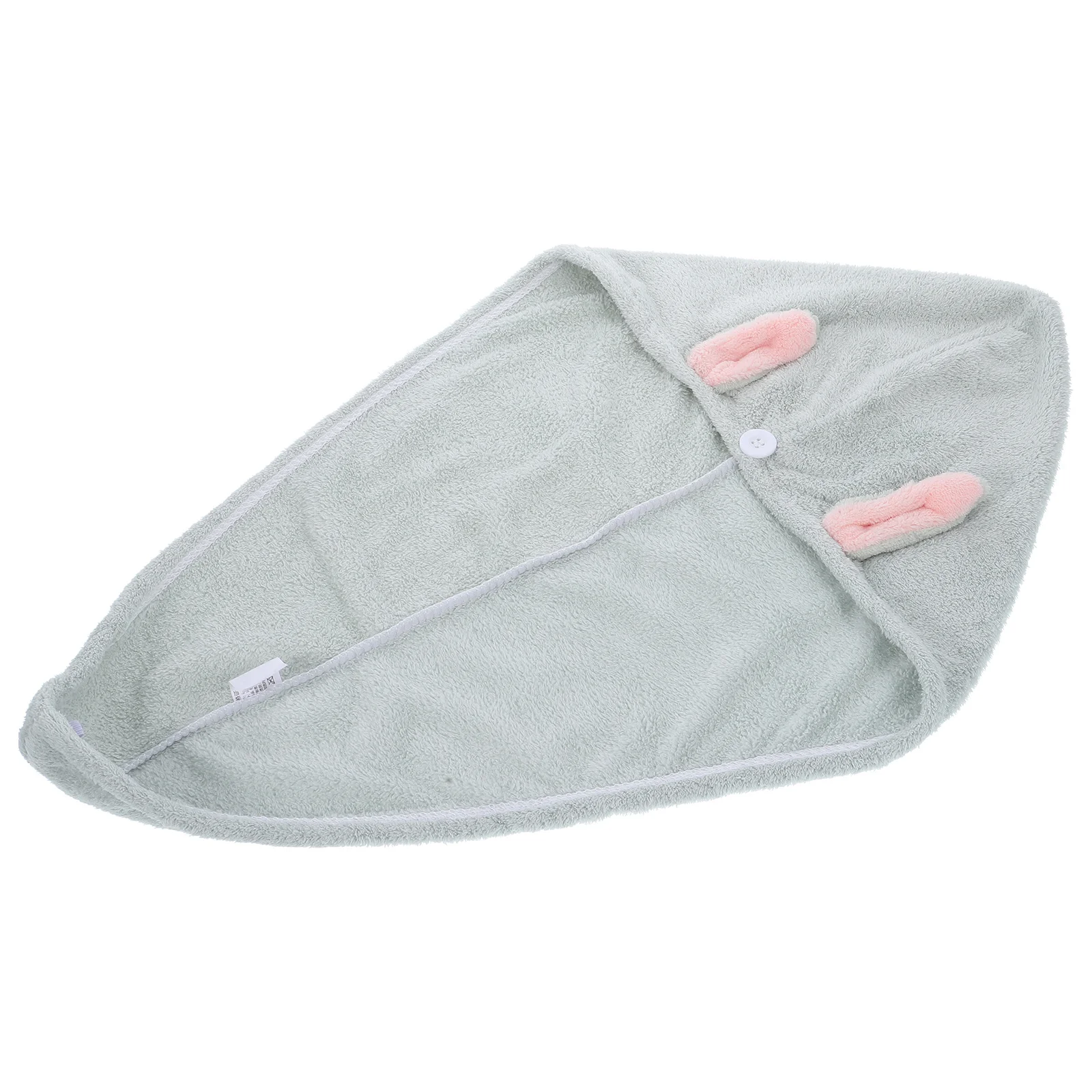 

Quick Dry Hair Drying Cap Super Absorbent Lightweight Bath Towel Wrap for Home Travel Use Rabbit Ear Design Hair