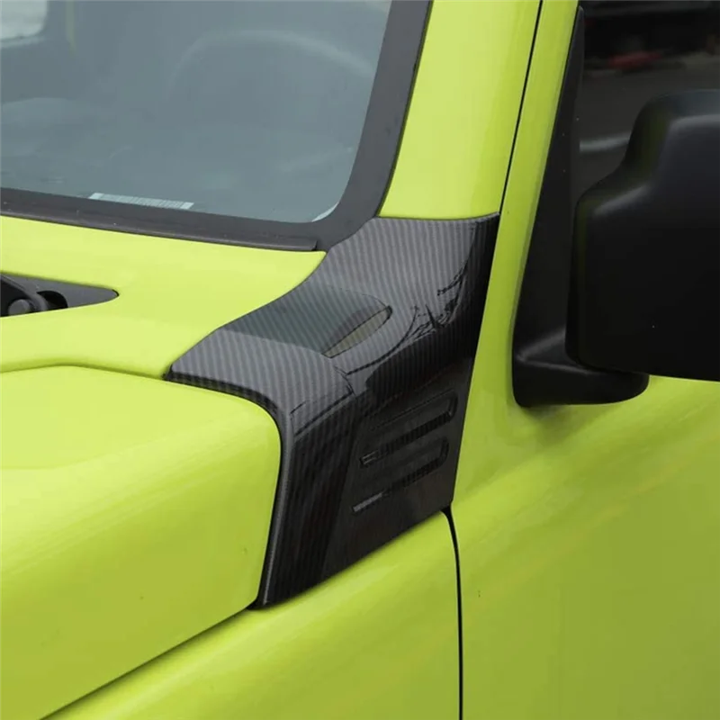 

AEA7-1Pair Front Engine Angle Cover Hood Corner Wrap Cover Trim For Suzuki Jimny JB64 JB74 2019-2020 Exterior Decoratio