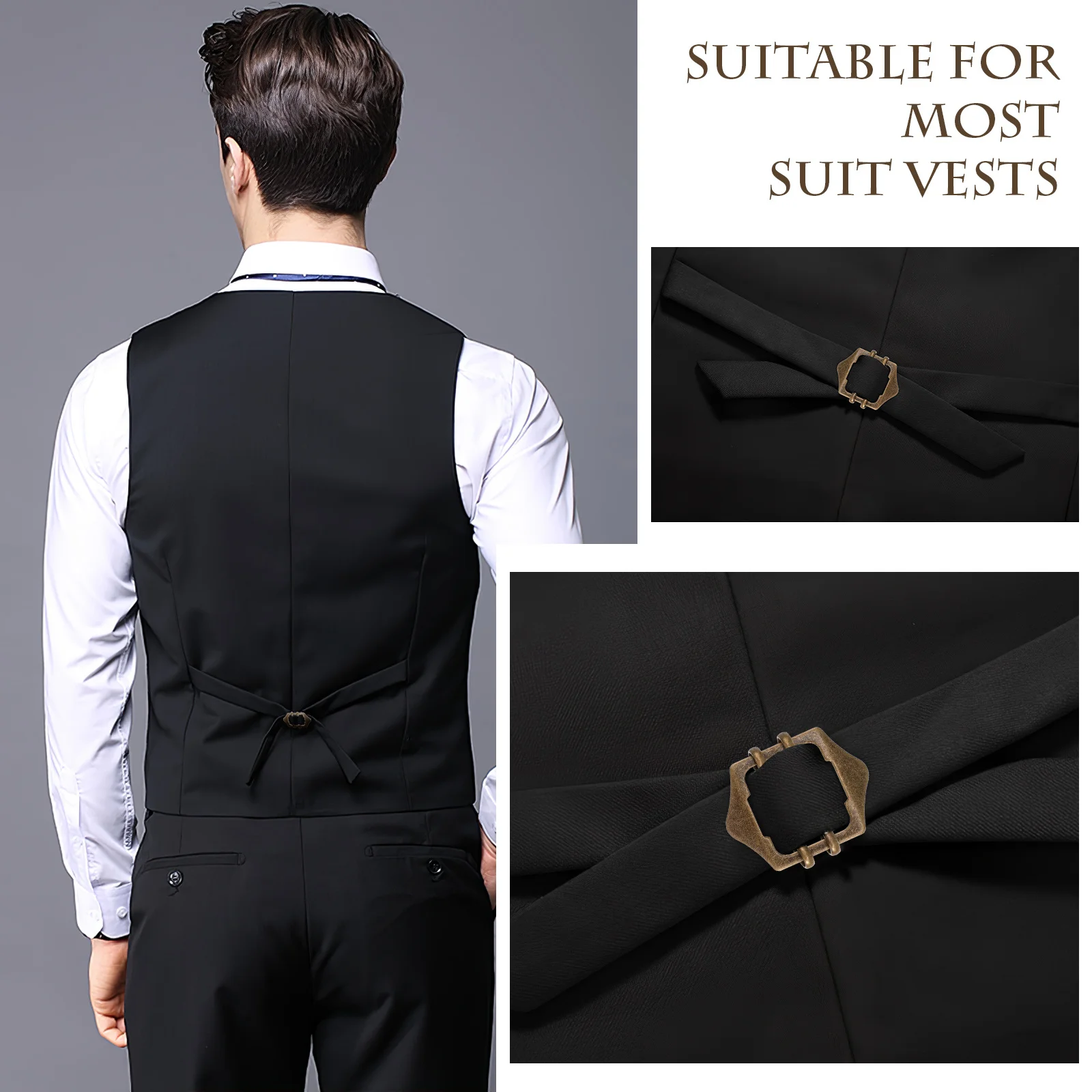 10 قطعة أبازيم نحاسية لحزام الخصر بدلة سترة قابلة للتعديل أزرار الملابس المعدنية الملابس والاكسسوارات أبازيم بسيطة