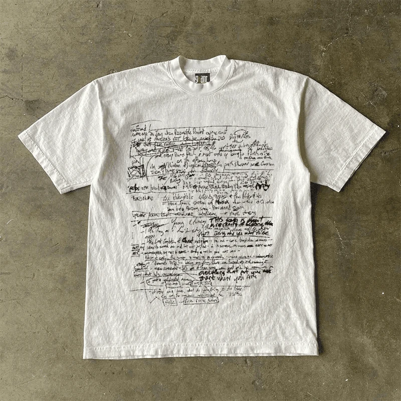 

Свободная футболка из чистого хлопка ort Sve ex Повседневный топ с принтом в стиле ретро для мужчин и женщин