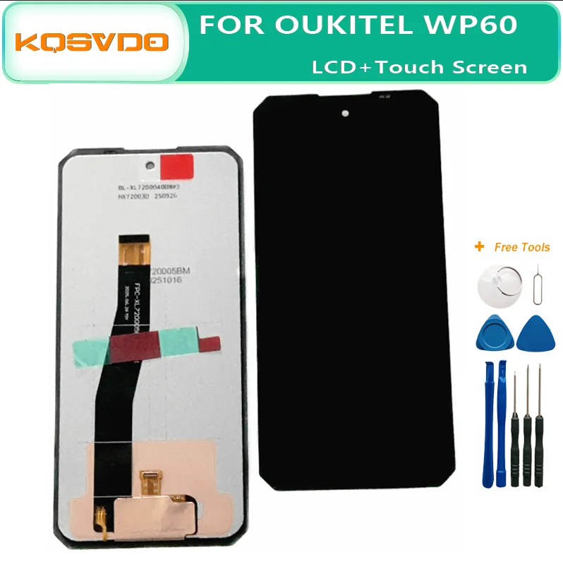 New Original For Oukitel WP60 WP 60 LCD&Touch Screen Digitizer Display Screen Module Accessories Assembly Replacement