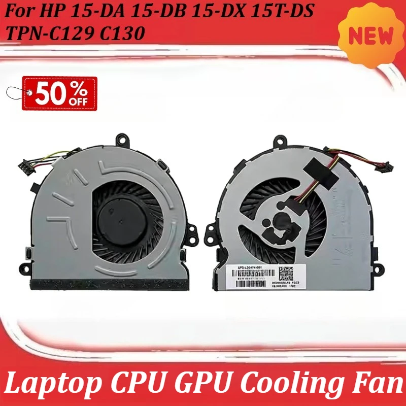 

Laptop CPU GPU Cooling Fan For HP 15-DA 15-DB 15-DX 15Q-DX 15T-DS
