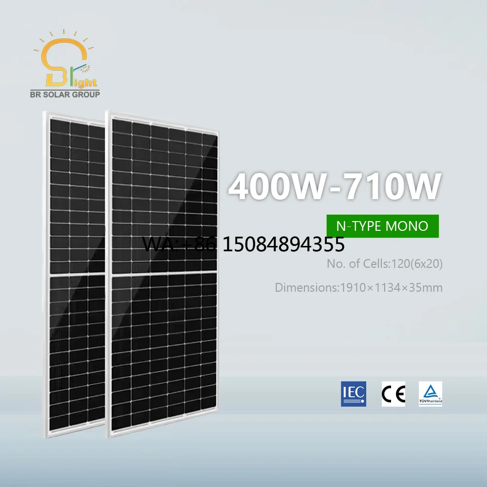 SOLAR PERC Solar Cell Module 400W Half Cell Dual Glass Mono PV Panel 21.6% Efficiency 25-Year Warranty for Off-Grid Systems