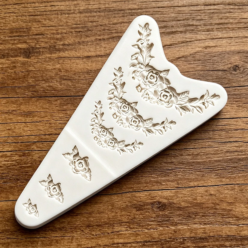 Flower Rose Silicone Mold Sugarcraft Chocolate Cupcake Baking Mold Fondant Cake Decorating Tools