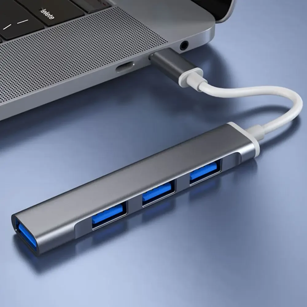 

Aluminium Alloy OTG Adapter Data Transmission USB 3.0 Splitter Dock Station Type-C 3.1 USB C HUB For Laptop PC