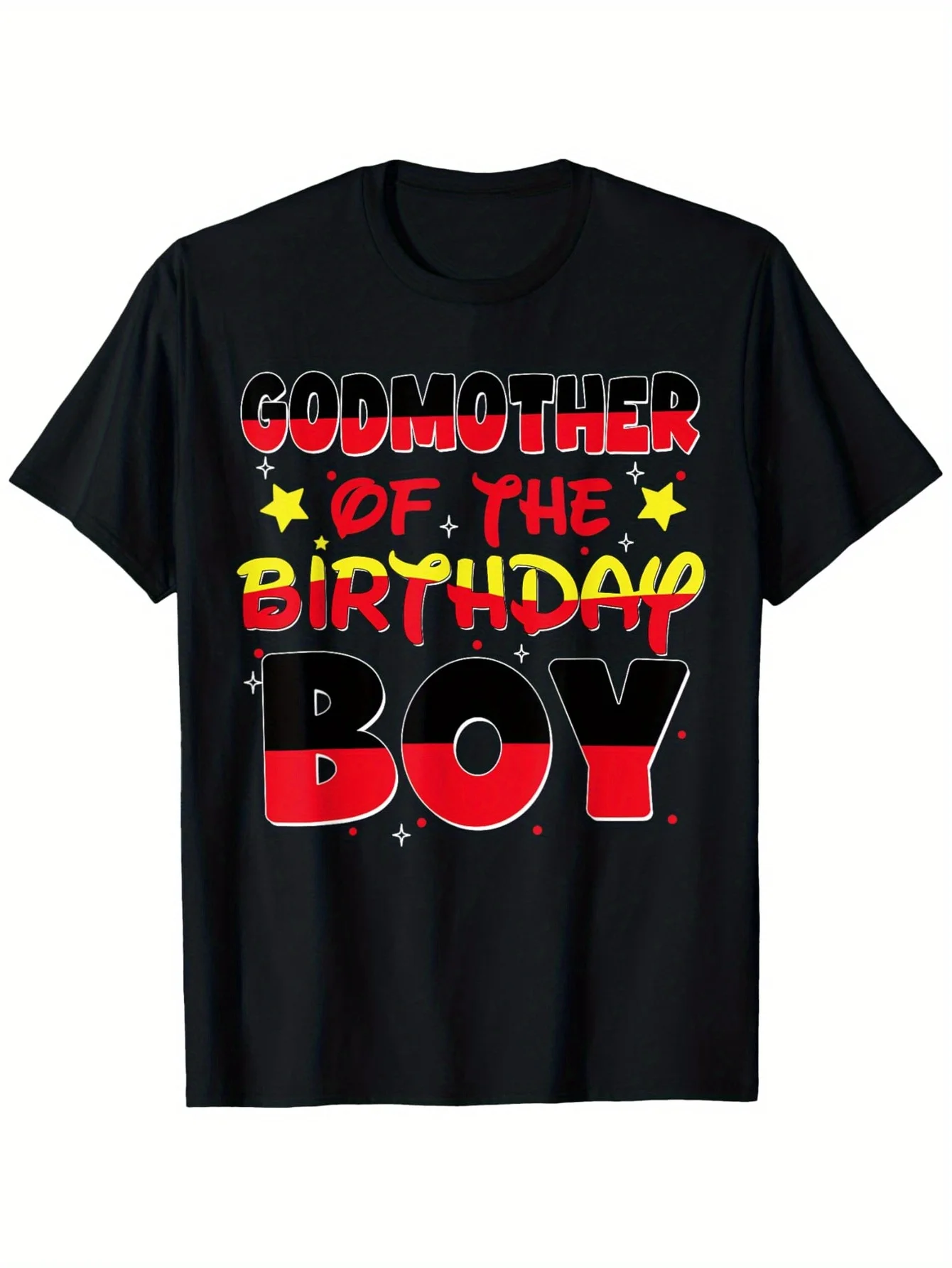 Godmother Of The Birthday Boy Family Party Decor T-Shirt T-shirt for St. Patrick'S Day Easter Gifts for Father'S Day Mother'S Da
