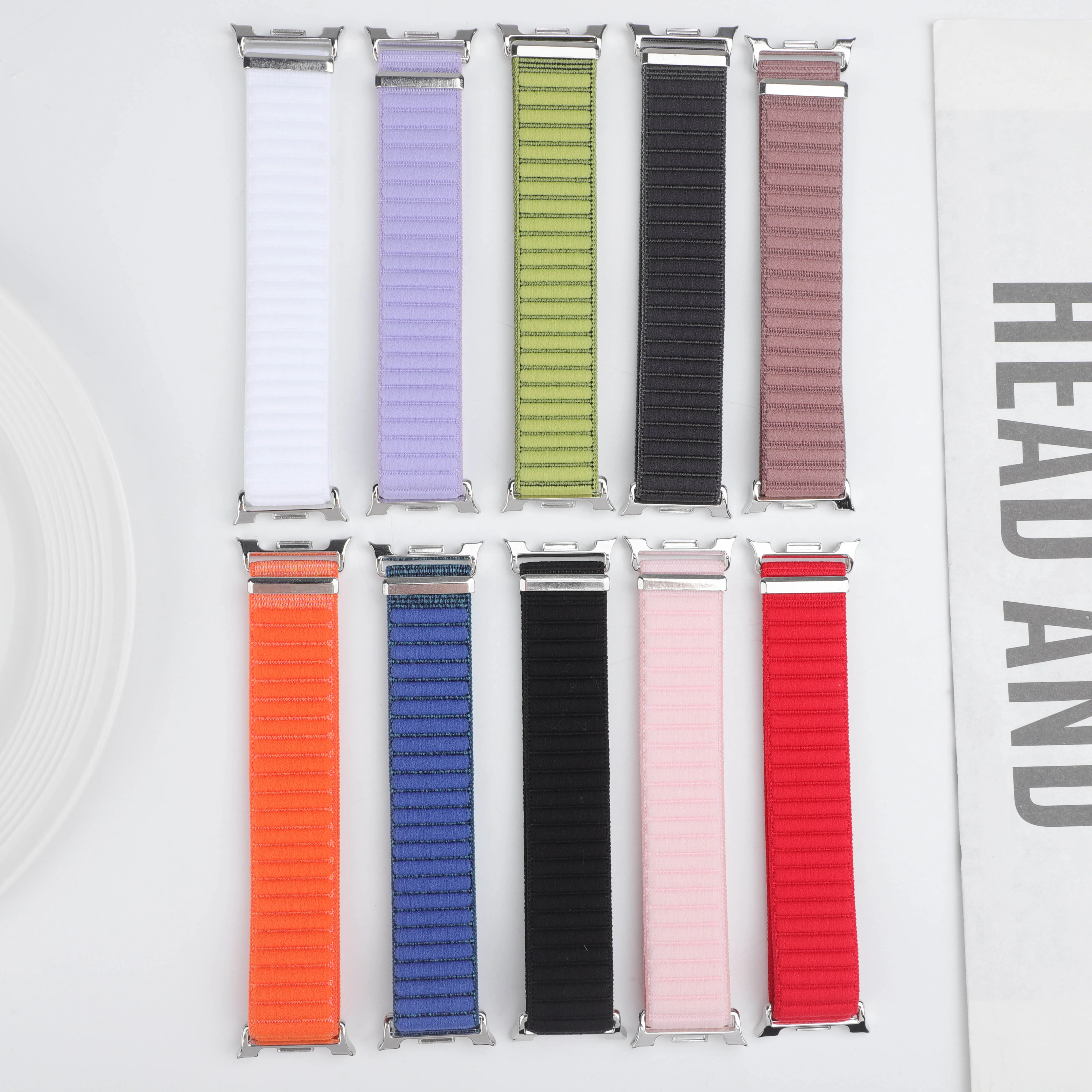 Stoffarmband für Samsung Galaxy Watch 9 8 44mm 40mm Sport Loop Ersatzarmband Correa Armband Watch8 46mm Classic Band Zubehör – Detail 3