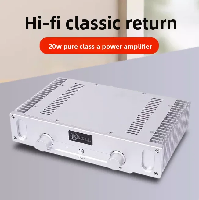 A1S 20W Pure Class A Amplifier, HiFi Audiophile Stereo Power Amp for Home Audio Passive Speakers System