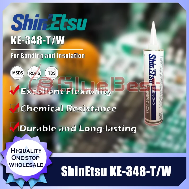 

ShinEtsu KE-348-T/W Silicone Curing Agent Provides Strong Bonding Heat Resistance for Industrial Applications Original Product