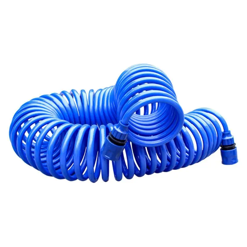 10M/15M Retractable Coil Flexible Garden Water Hose Car Cleaning Spring