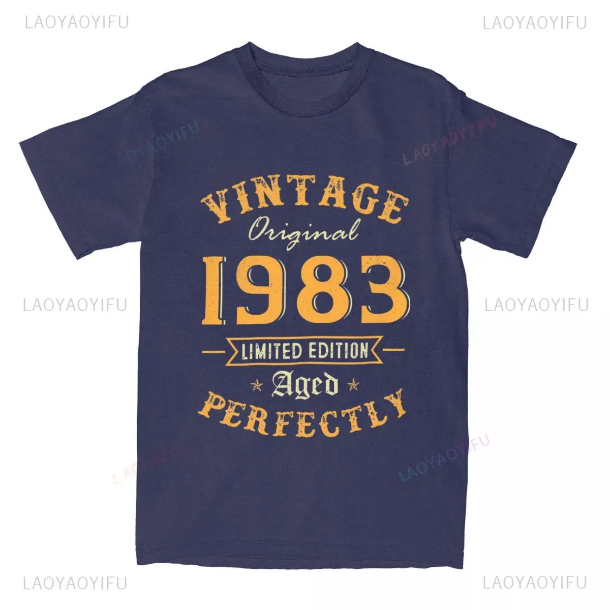 40th Anniversary Gift, 1983 Vintage Men's Shirt, Ideal 40 Men's Casual Cotton T-shirt, Humorous Style Gift Top