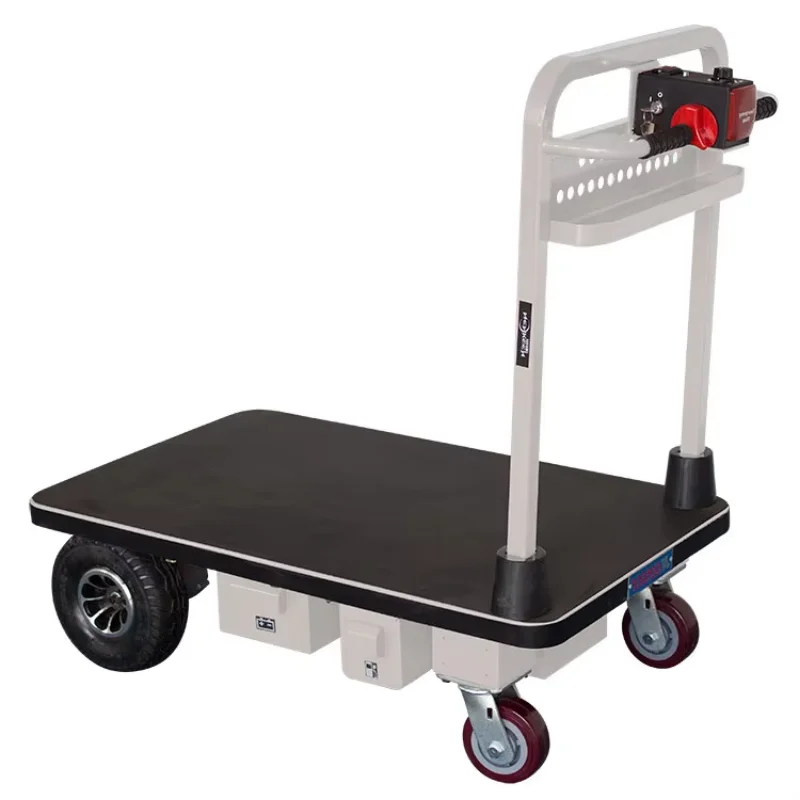 

102 Electric trolley Electric four-wheel Warehouse platform Electric flatbed car Battery trolley