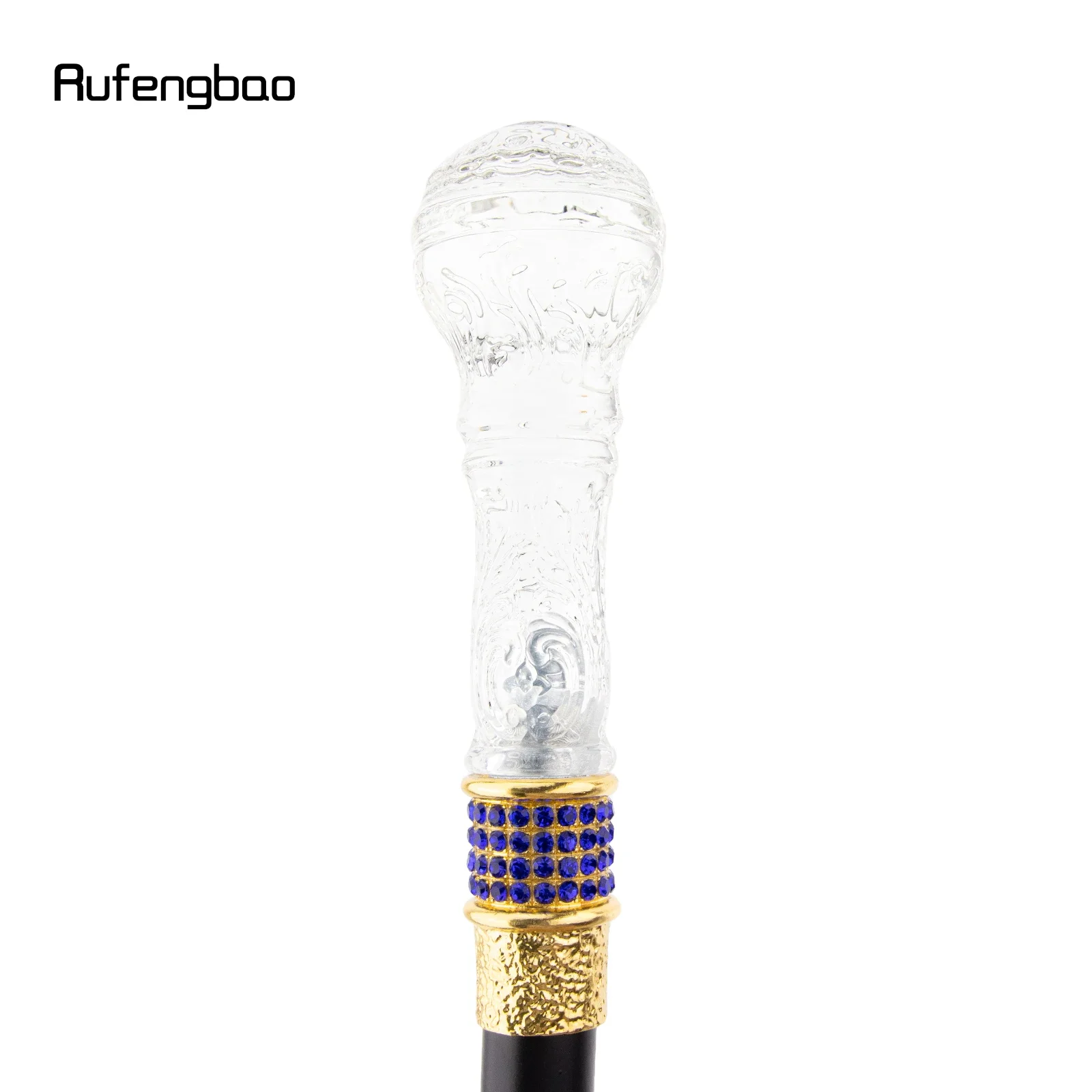 투명한 유리 공 황금색 보라색 합금 요정 지팡이 소녀 공주용 지팡이 공연 무대 지팡이 94cm