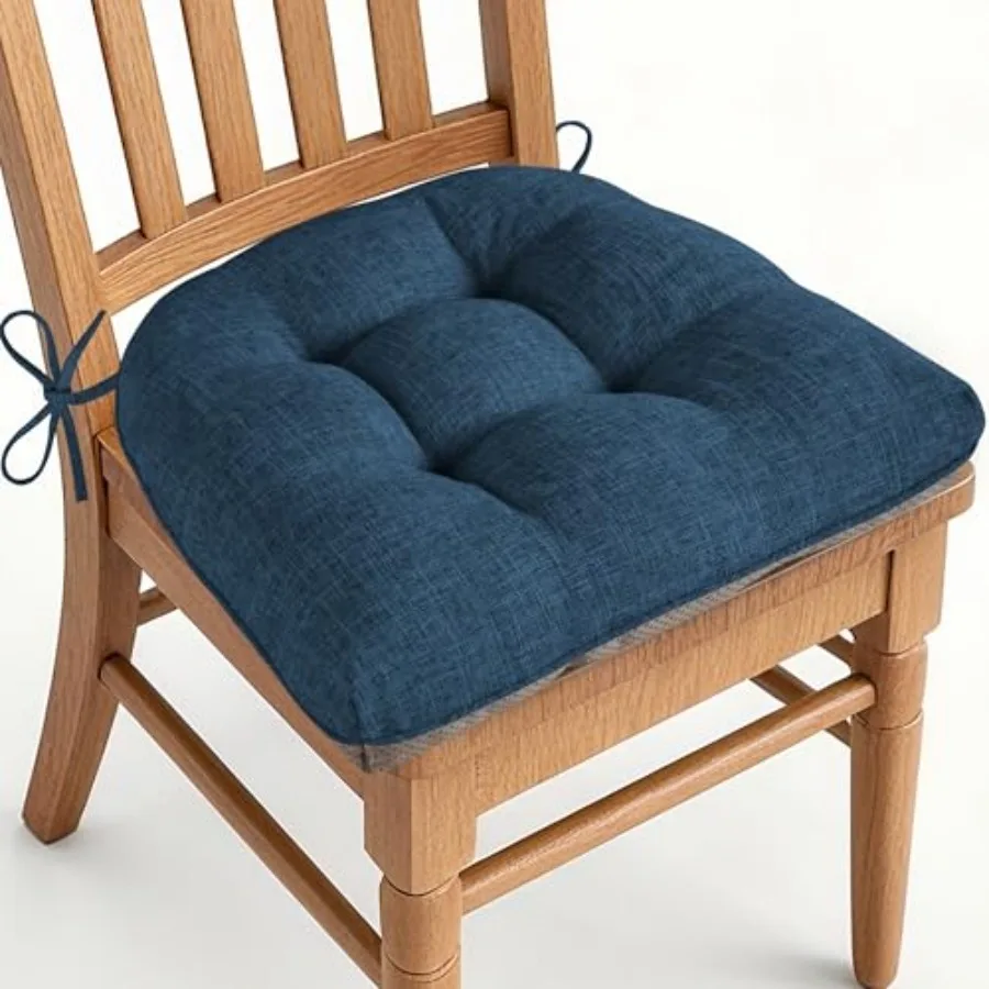 

Chair Cushions for Dining Chairs Set of 1 Kitchen Seat Cushions with Ties and Non Slip Backing Tufted Indoor Seat Pad for Kitch