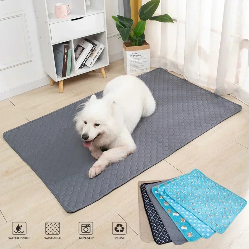 Dog Anti Slip Pet Pee  Urine Pads Washable Reusable Pad Puppy Training Pad Pet Bed Urine Mat for Car Seat Cover Pet Supplies