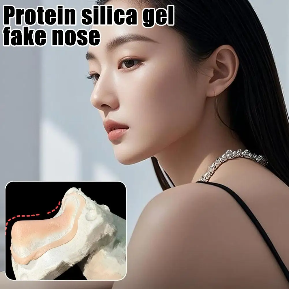 Realistic Professional Silicone Fake Nose Chin Kit Reusable 4