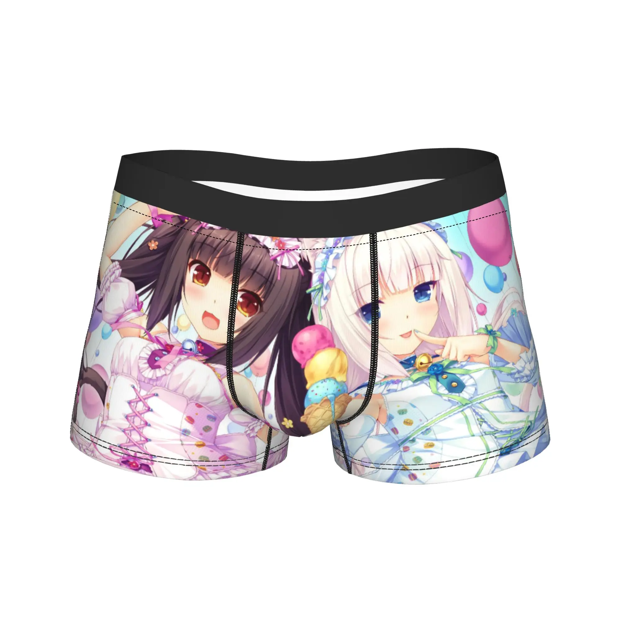 

Мужское нижнее белье Nekopara Anime, сексуальные трусы-боксеры, шорты, трусики, мужские дышащие трусы M-XXL