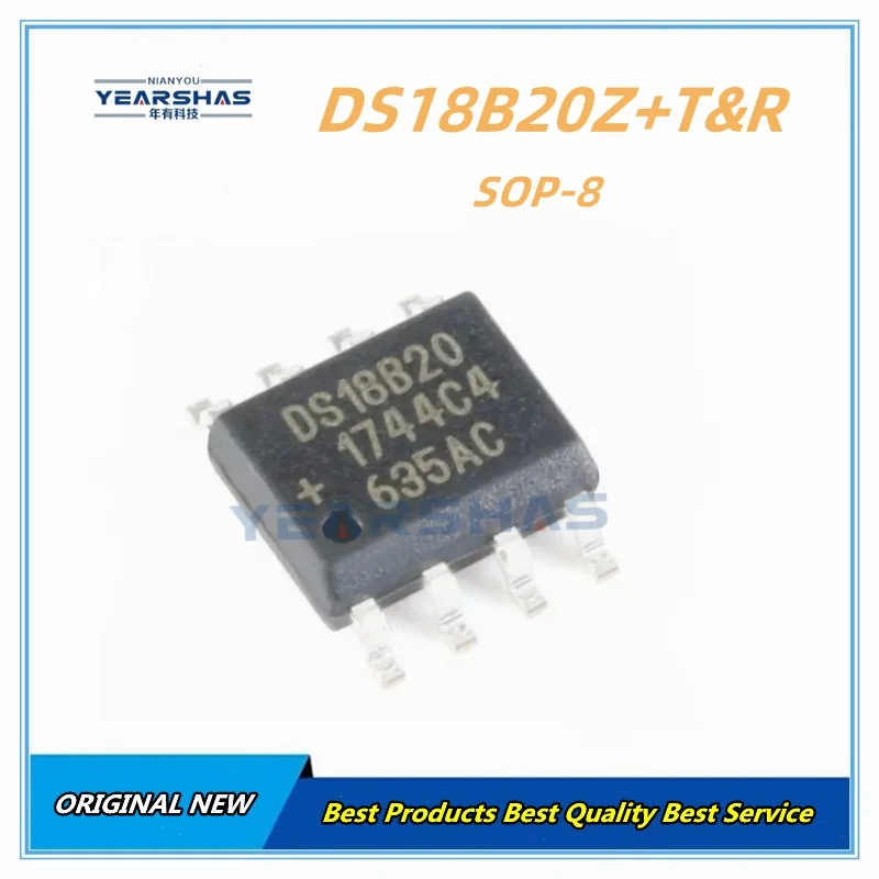 10PCS/Lot DS18B20Z+T&R DS18B20 SOP8 DS18B20U+T&R 18B20 MSOP  DS18B20+ TO-92 New original digital temperature sensor chip DS18B20