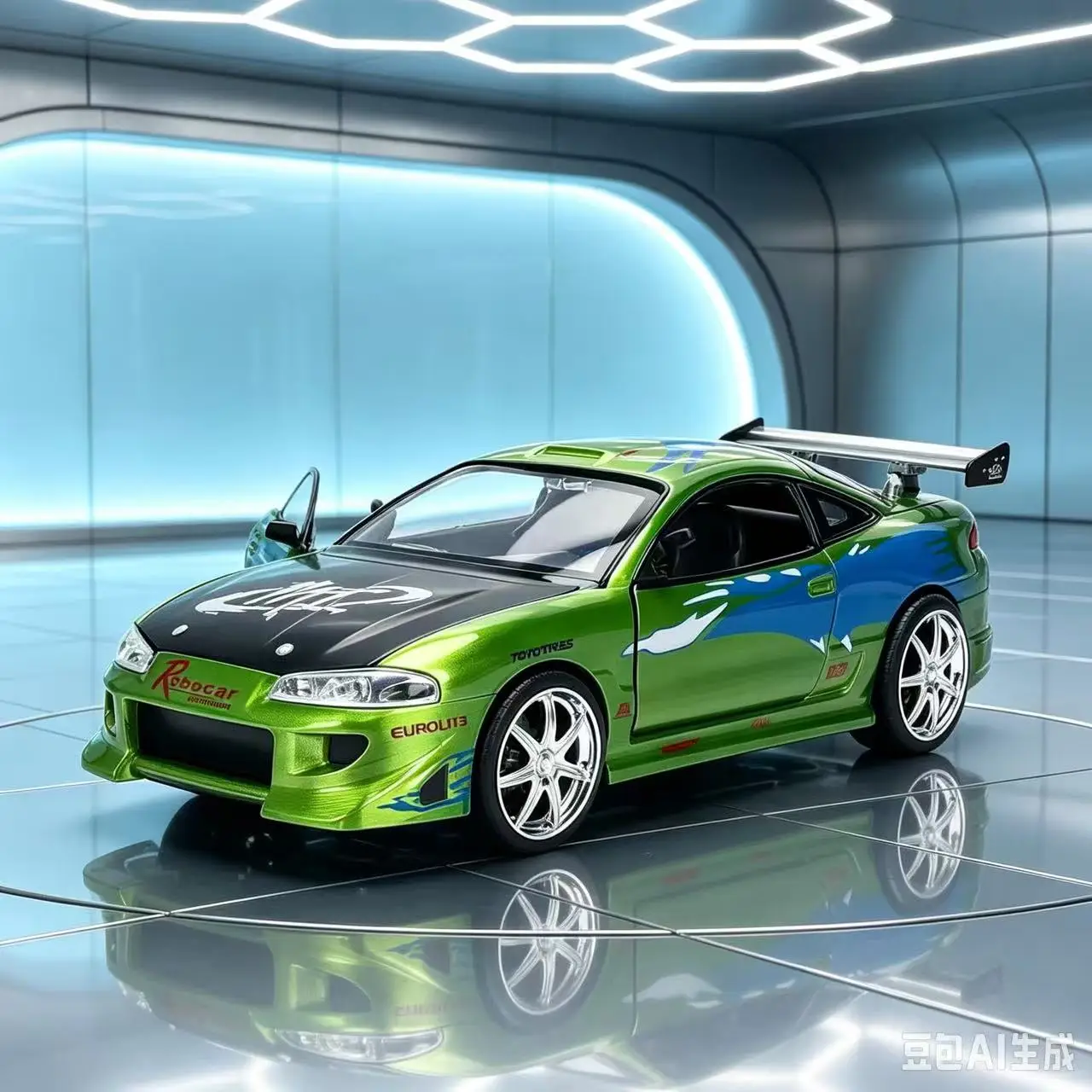 jada-25th-1-24mitsubishi-eclipse-diecast-car-model-kids-play-toy-collectible-decor-ornament-ideal-birthday-gift-for-boyfriend