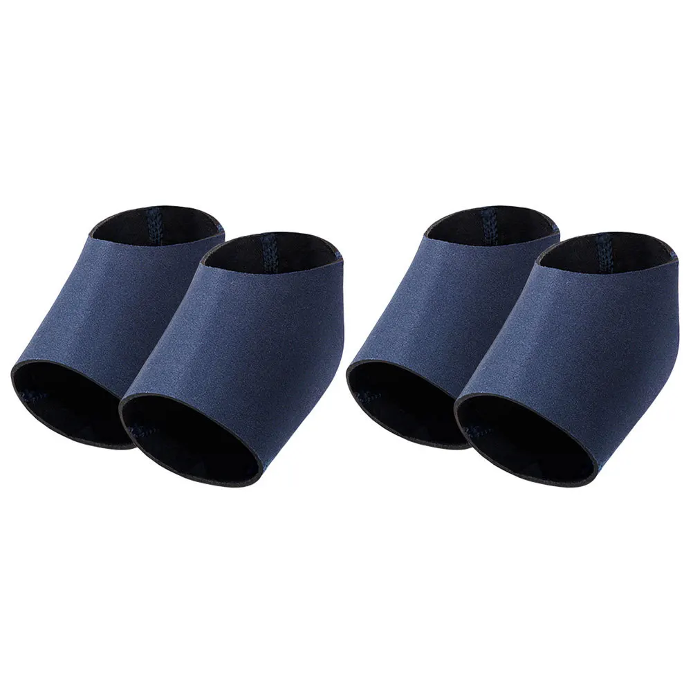 

2Pairs Heel Protector Comfortable Elastic Sleeve for Dry Cracked Heels Portable Breathable Heel Socks Toeless Socks