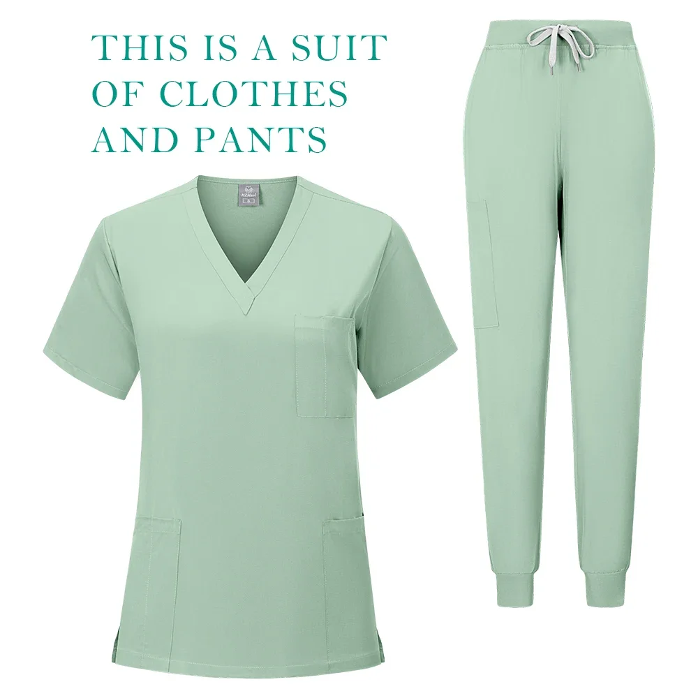 Unisex manga curta enfermeira uniforme, Medical Scrubs conjuntos, Multicolor, Hospital, Doutor, Workwear, Oral, Dental, Cirurgia