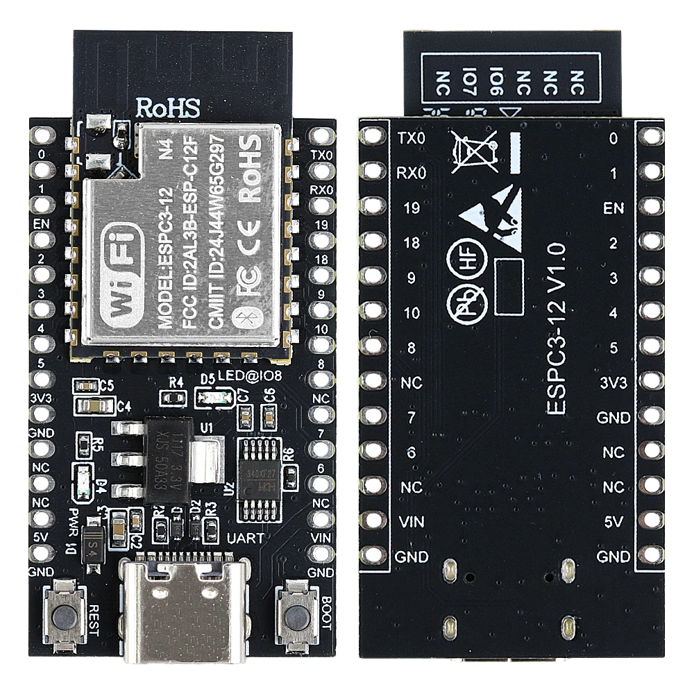 ESP32 C3 Development Board Wifi BT Module RISC-V 32-Bit Single-Core ESP32-C3 N4 4MB Flash 26PIN TYPE-C