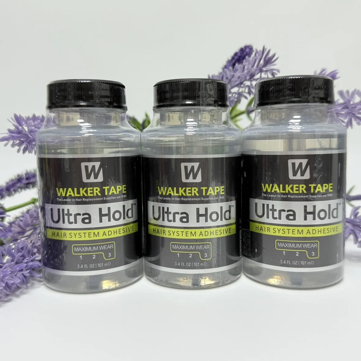 Walker tape ultra hold cola de renda 3.4oz/101ml à prova dwaterproof água walker laço cola de cabelo adesivo super cola para peruca de renda/peruca/fechamento