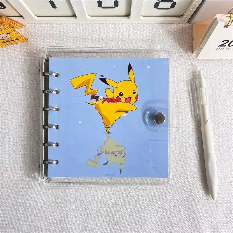 Anime Pokemon Pikachu Loose leaf Notebook for Elementary School Students with High Beauty, Detachable Cartoon Handbook