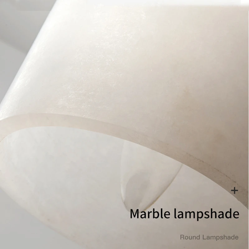 Natural Marble Led Pendant Lamp For Kitchen Table Dining Room Living Room Bedroom Bathroom Modern Nordic Stone Chandelier Light