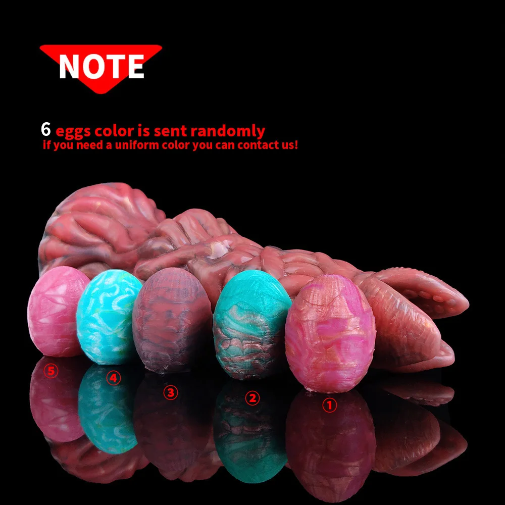 YOCY Ovipositor Dildo Big Knot Alien Silicone Anal Vaginal Pleasure Sex Toy For Women Lay Eggs Adult Games Massager Masturbator