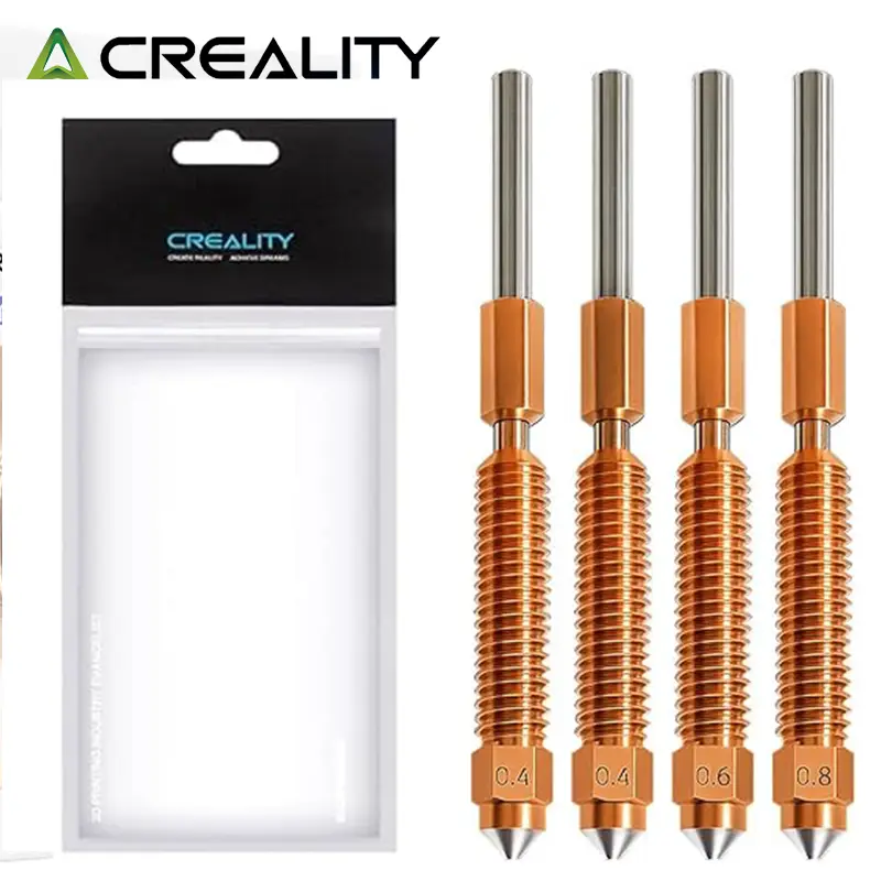 مجموعة فوهات استبدال سريع يونيكورن من كرياليتي K2 Plus، 0.2/0.4/0.6/0.8mm، إكسسوارات طابعة 3D محدثة، متوافقة مع K2/K2 Pro/K2 Plus