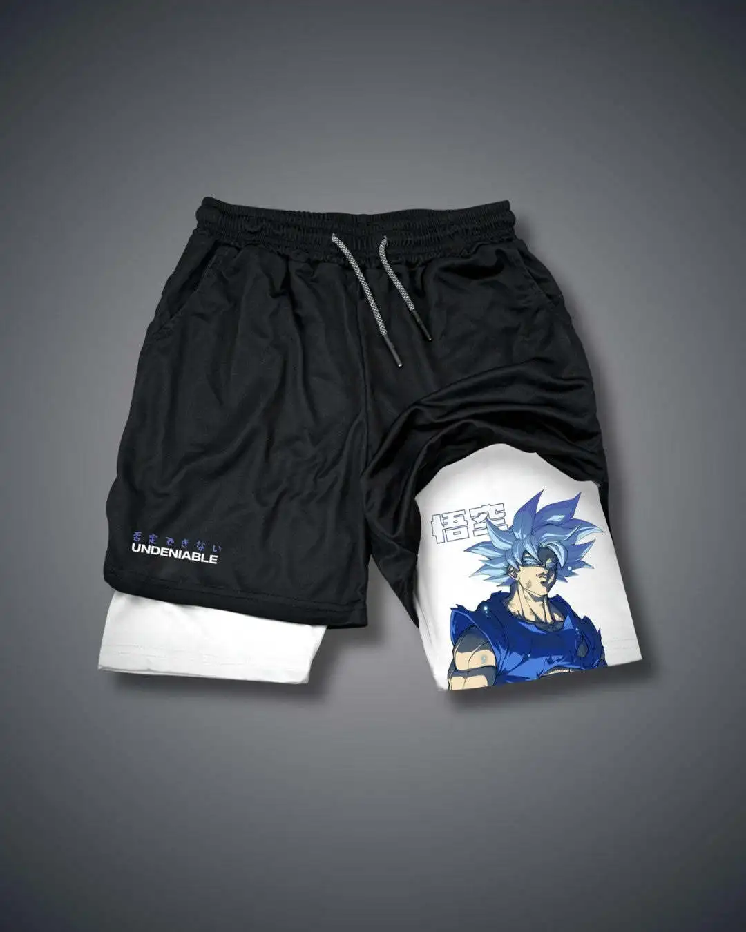 Anime Gym Shorts Men Women Dragon Ball NARUTO One Piece 3D Print 2 in 1 Quick Dry Breathable Sports Training Gifts Toys