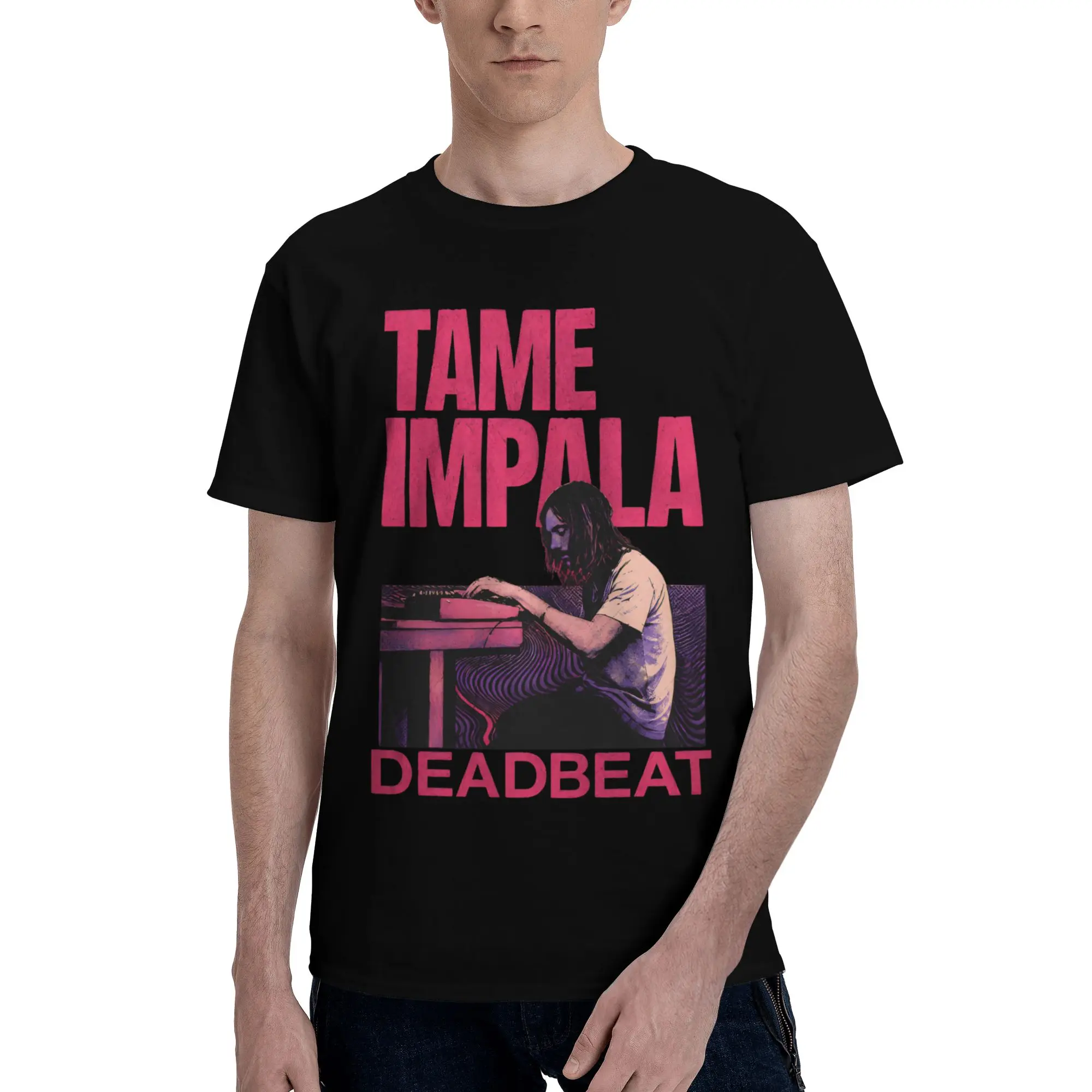 New Arrival Tame Impala Deadbeat Tour 2026 T Shirt For Unisex  Pure Cotton Tee Shirt Short Sleeve Clothing
