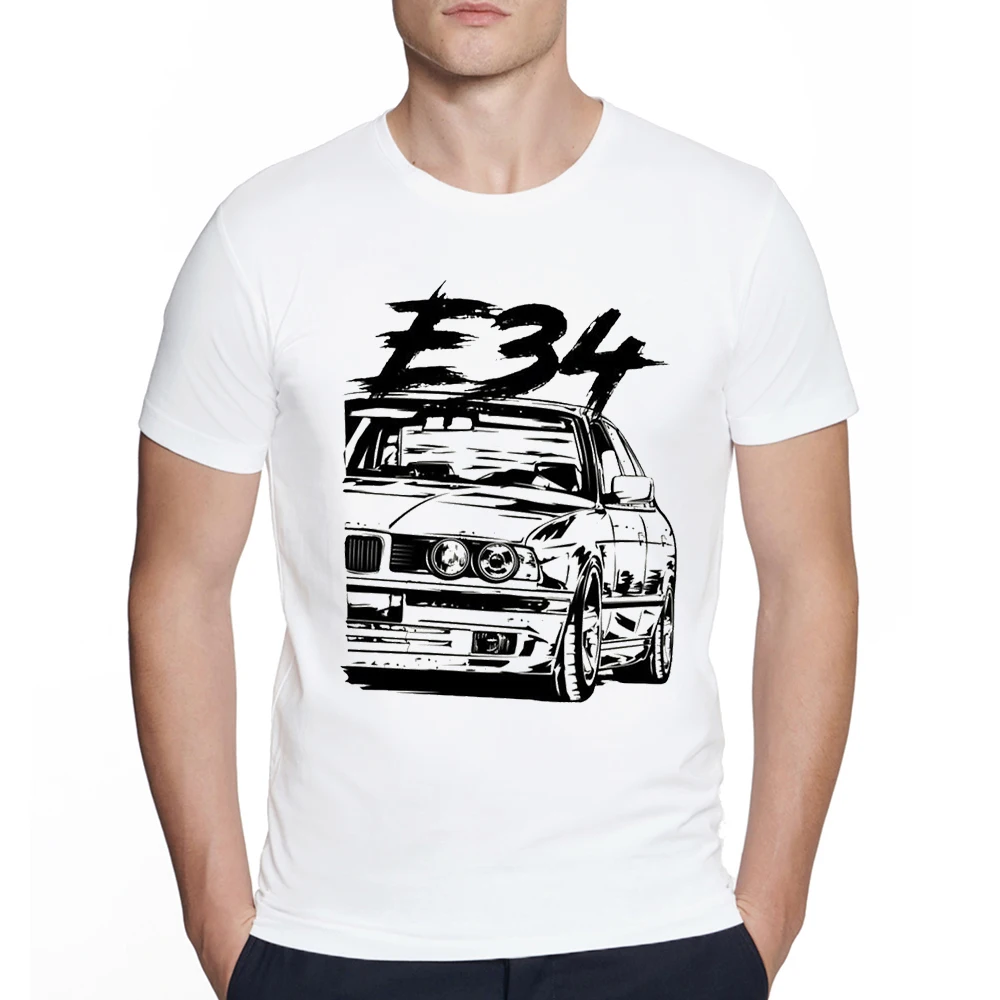 Cool Fashion Legends Automotive Love E30 E34 E36 Car Classic Print men T-Shirt Hip Hop Boy Casual BW Evolution of the t shirt