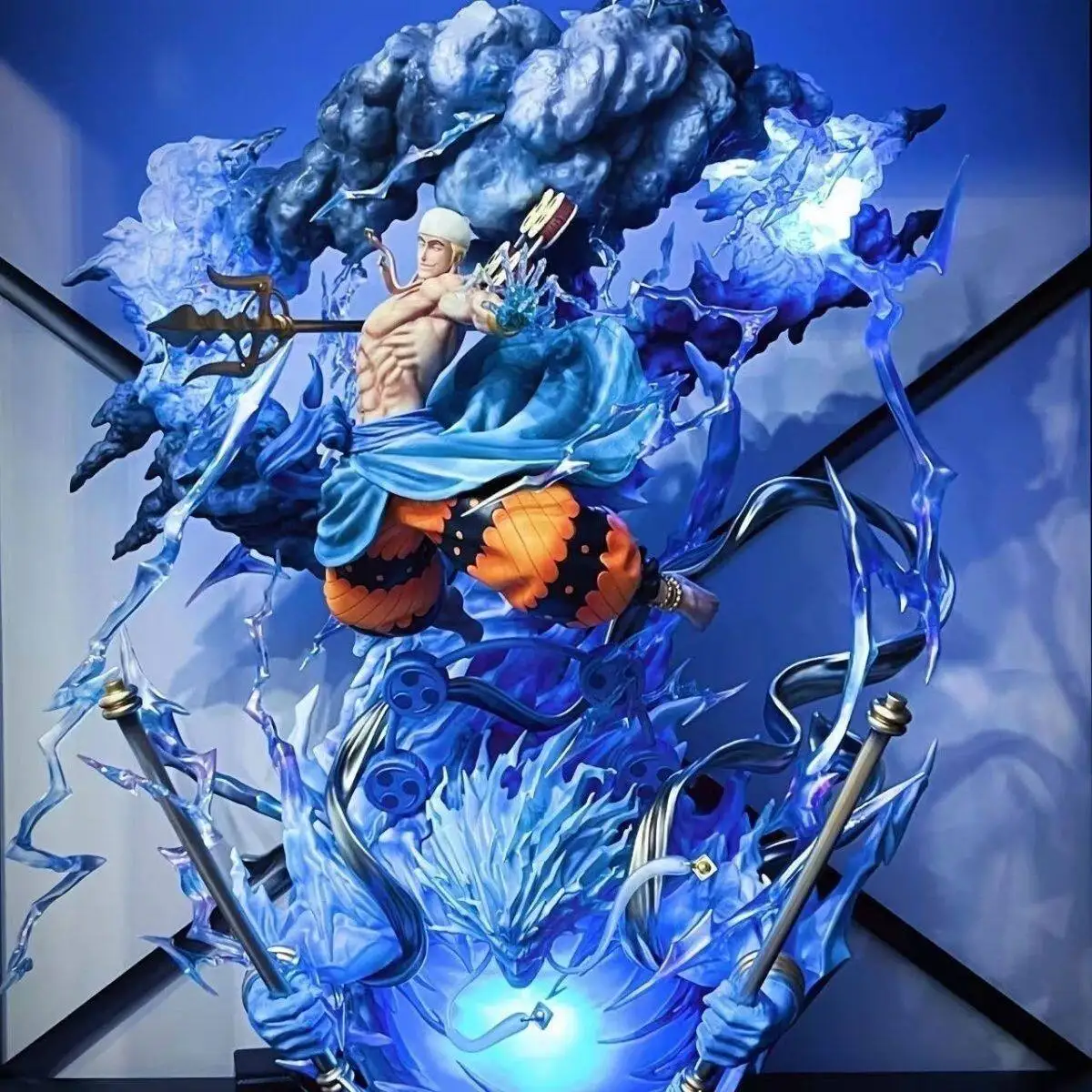 Premium Version LS 37CM Enel God of Thunder One Piece Anime Figure Statue Model Collectible Gift - view 2