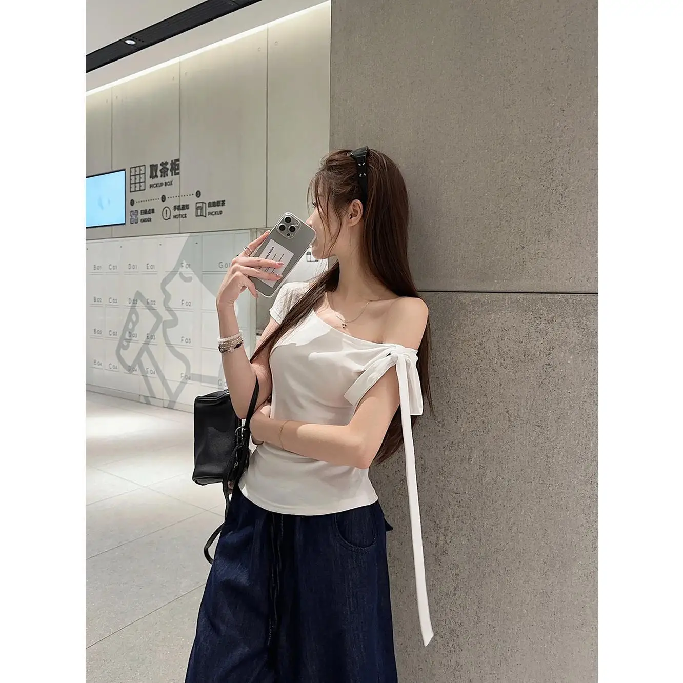 Striped Bow Sexy Y2K women's t-shirts Kpop Vintage Cute Crop Tops Goth Harajuku Cheap Clothes Sreetwear Funny Tee Tshirt