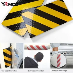 1/2/4PCS Car Door Protector Parking Garage Reflective Stickers Exterior Anti-Scratch Sticker Wall Warning Sign Car Accessories