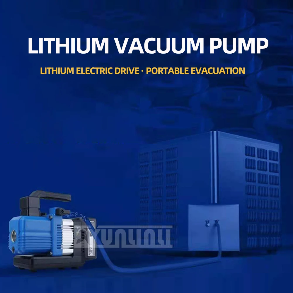 بطارية ليثيوم مضخة تفريغ Vrp-2sli مرحلة واحدة 1L شحن صغير محمول تكييف الهواء فراغ تجربة مضخة مرشح