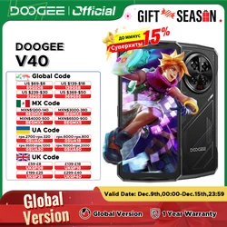 World Premiere DOOGEE V40 5G Rugged Phone 12GB 512GB Gaming Smartphone Dimensity 7300 6.78