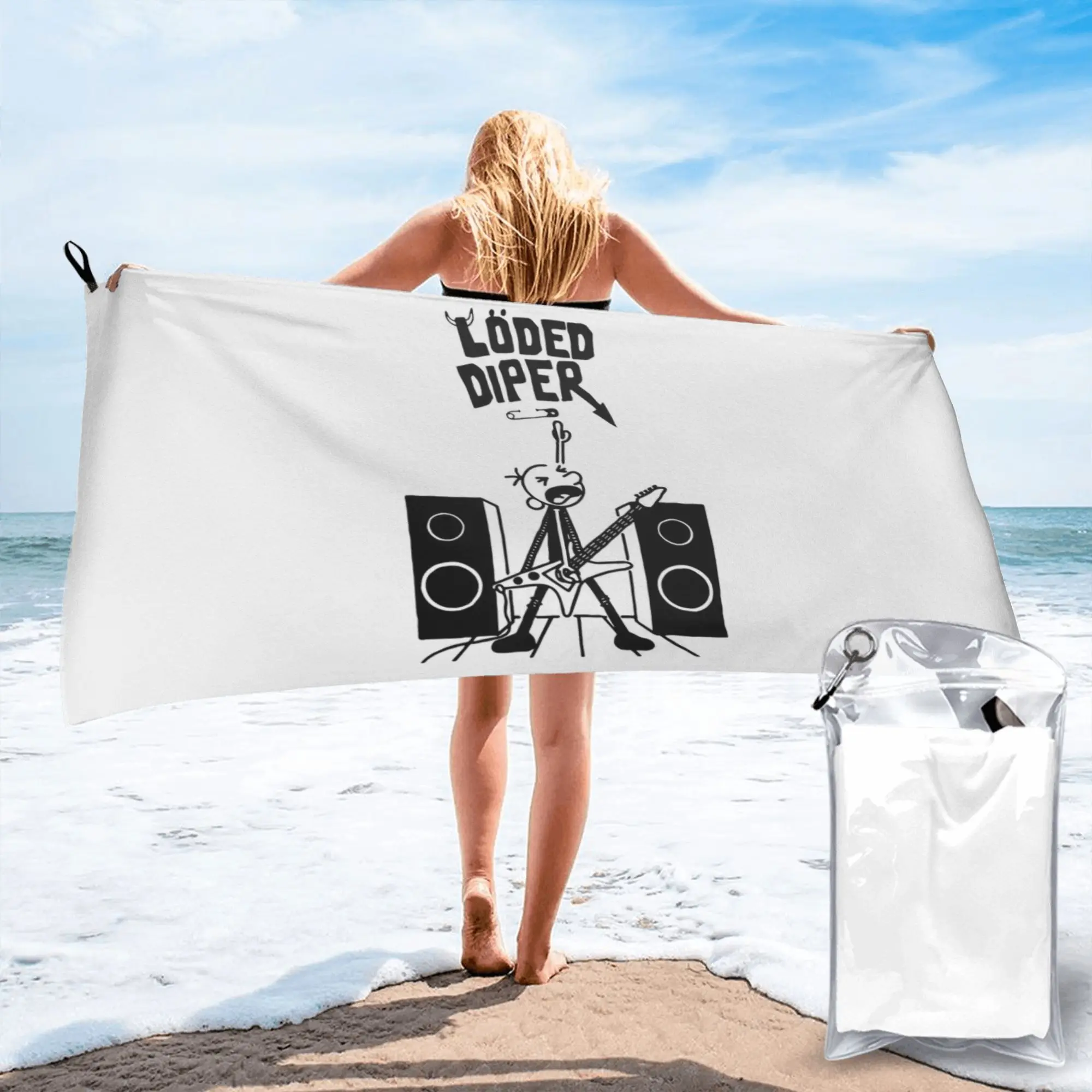 

Diary Of Wimpy Kid World Book Day Beach Towel Soft Microfiber Quick Dry Absorbent Quick Towels For Pool